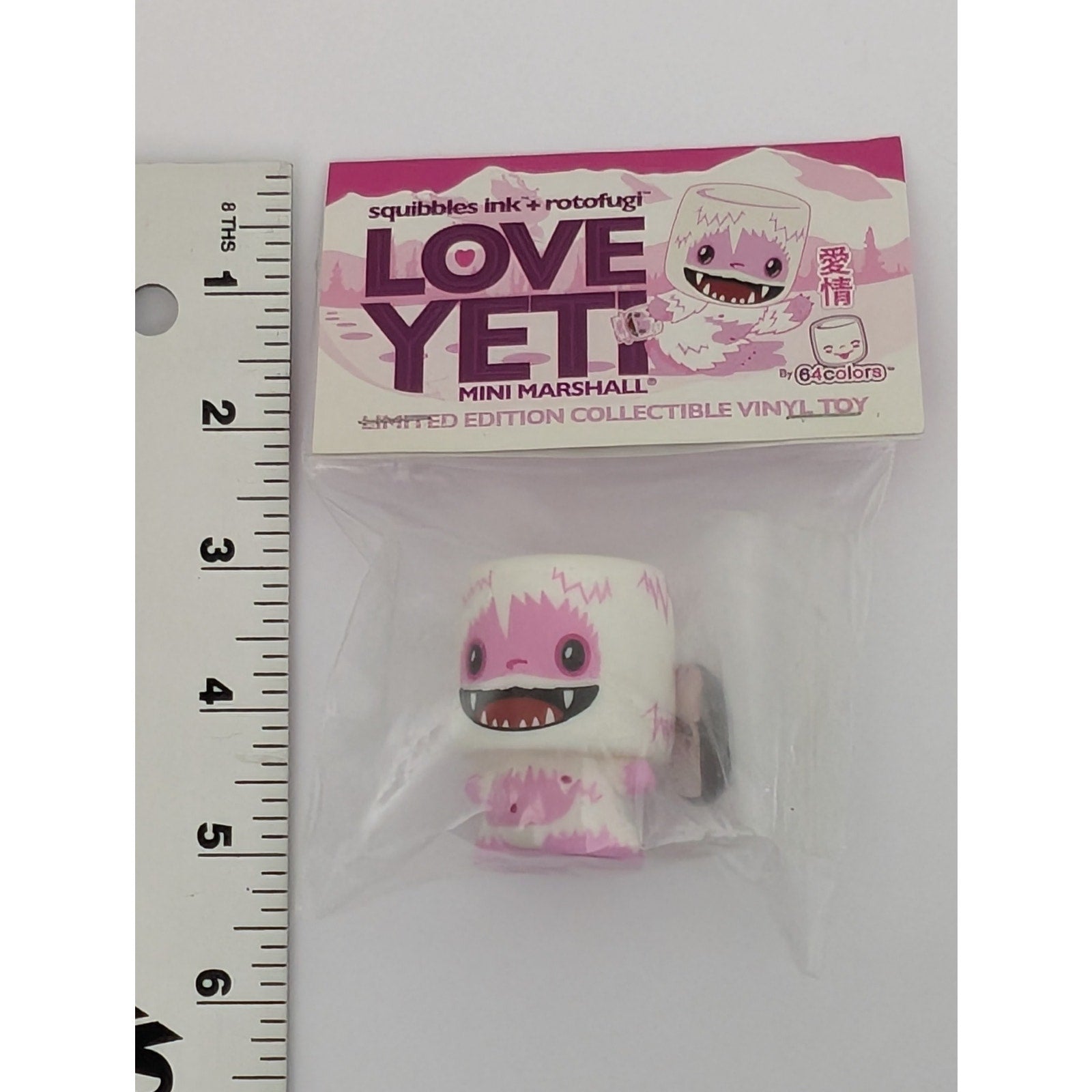 Love Yeti Mini Marshall 64 Colors Squibbles Ink Rotofugi Vinyl Figure Signed new