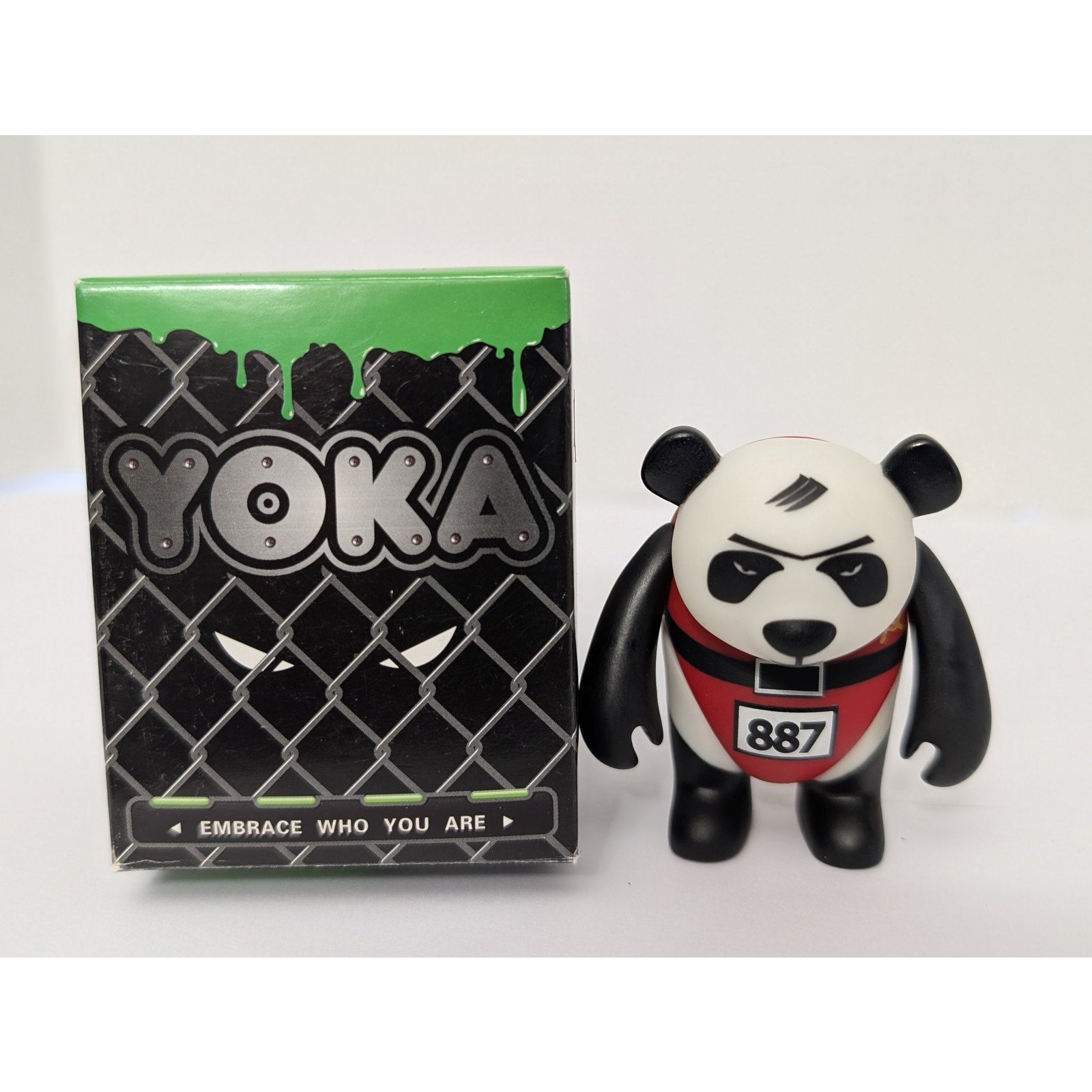 Adfunture Yoka Series 1 Frank Kozik Signed Panda Vinyl Figure 2008 Rare