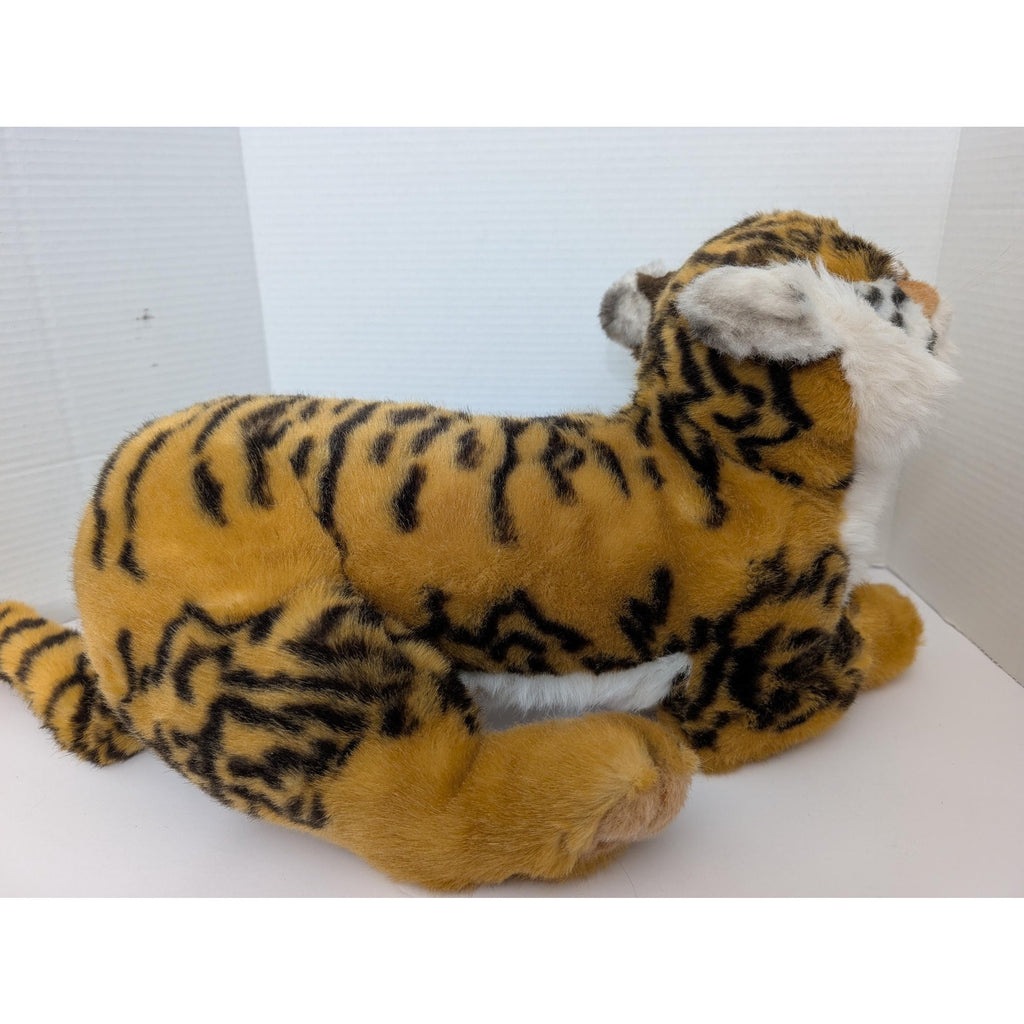 Vintage Applause Avanti Tiger Cub Plush 1988 Jockline Italy Realistic Stuffed Animal