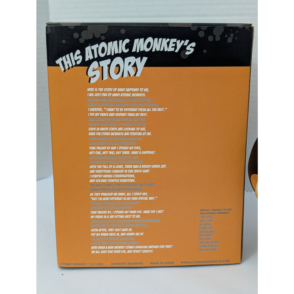 Atomic Monkey 2010 FrankenMonkey Black & Orange Vinyl Figure Roberto Jauregui