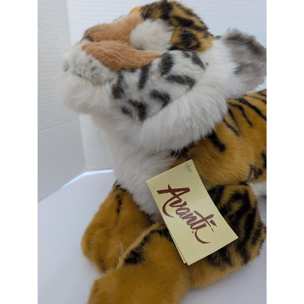 Vintage Applause Avanti Tiger Cub Plush 1988 Jockline Italy Realistic Stuffed Animal