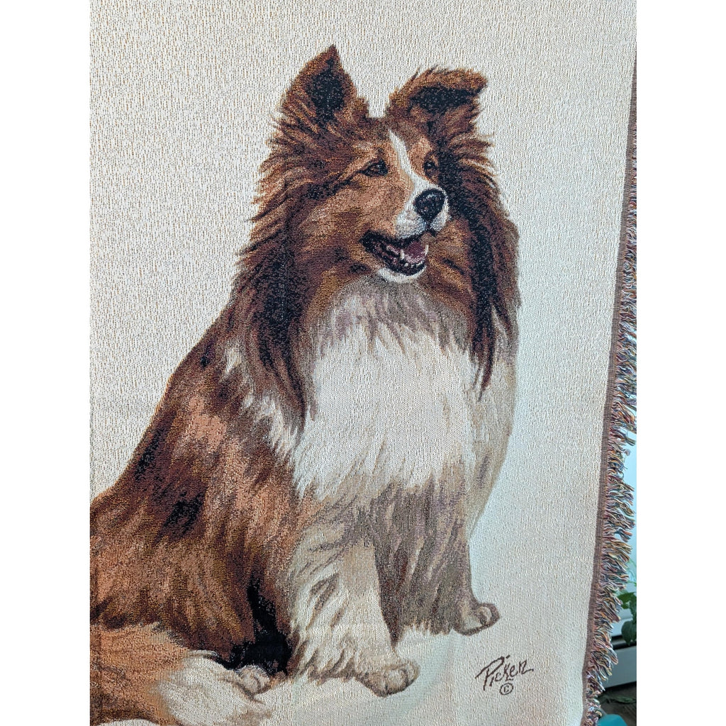 Pure Country Weavers Sheltie Shetland Sheepdog 47x60 Cotton Woven Tapestry Throw