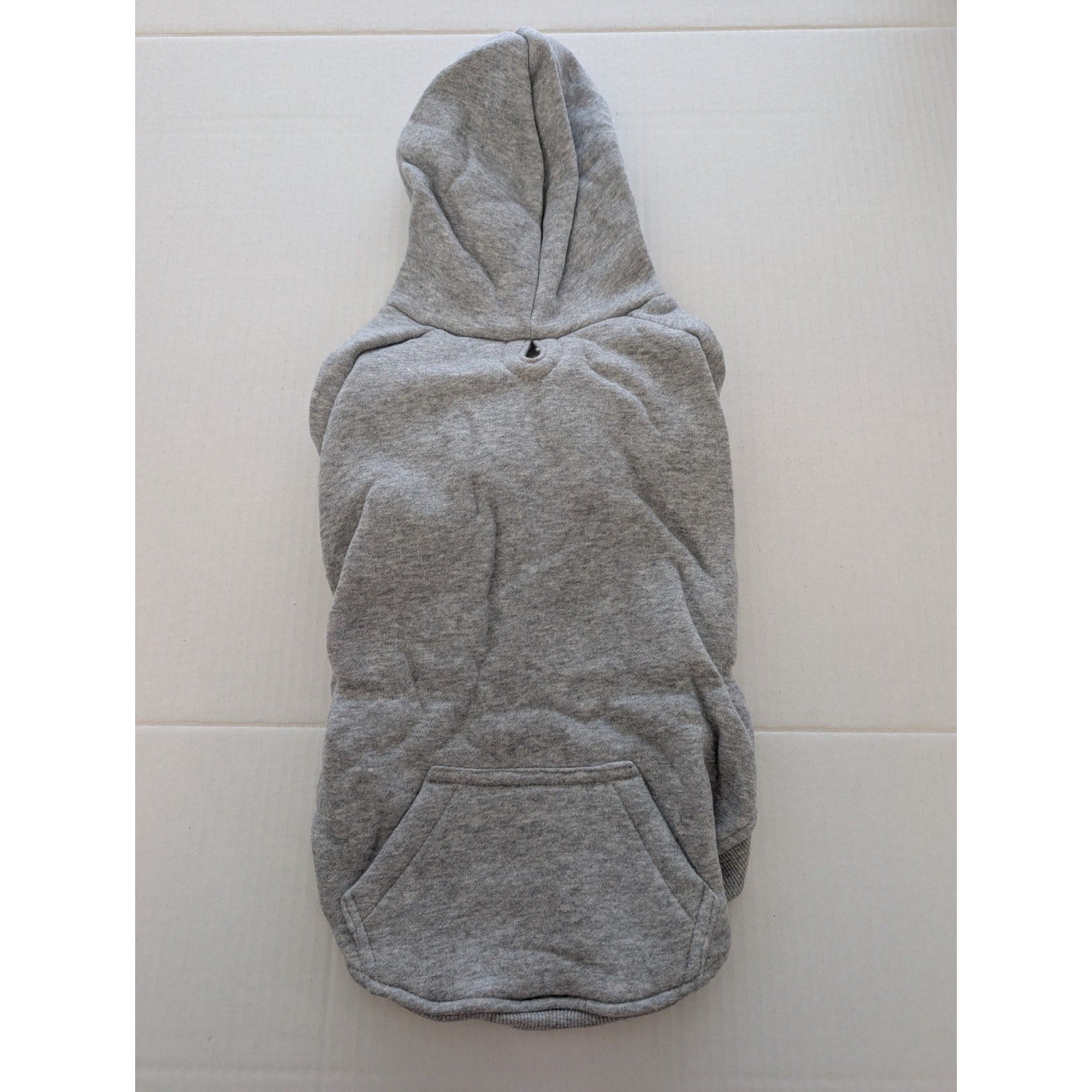 Dog Days Gray Dog Hoodie Sweatshirt Medium Fleece Pet Clothes Pouch Pocket M
