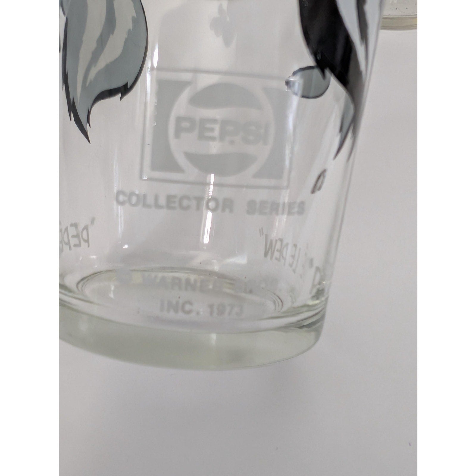 Set of 6 Vintage 1973 Pepsi Collector Series Pepe Le Pew Glass Set Looney Tunes Warner Bros