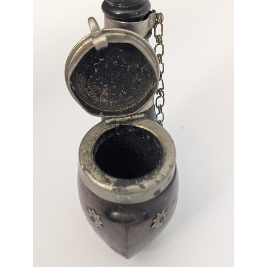 Vintage Bruyere Garantie Denmark Hunter Pipe København Royal Coat of Arms Wind Cap