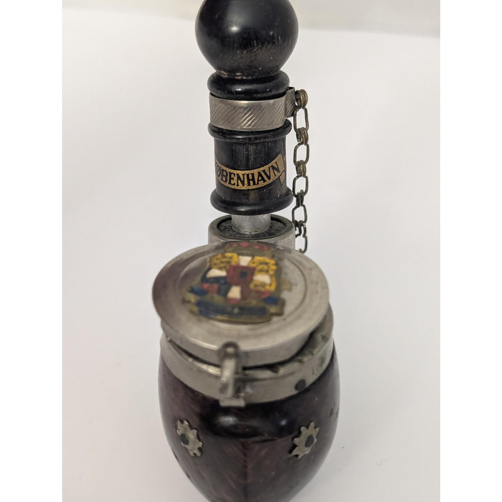 Vintage Bruyere Garantie Denmark Hunter Pipe København Royal Coat of Arms Wind Cap