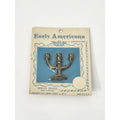 Vintage Early Americana Miniatures Solid Brass Candelabra Toy Alford Co New