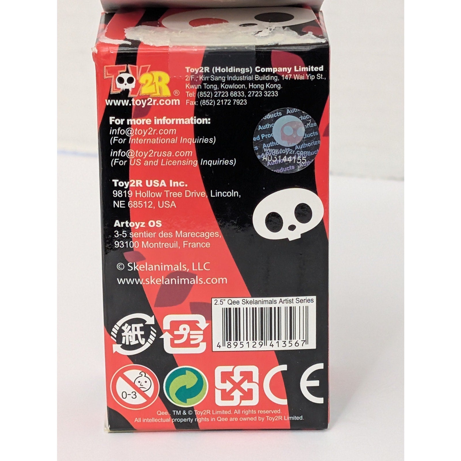 Skelanimals Artist Series 1 Marcy Monkey Qee Toy2R Hand Signed 42/50