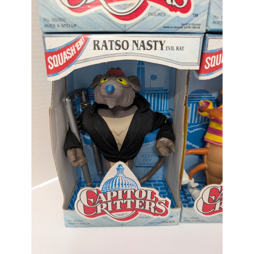 1992 Kenner Capitol Critters Action Figures Complete Set 6 Max Jammet Moze New