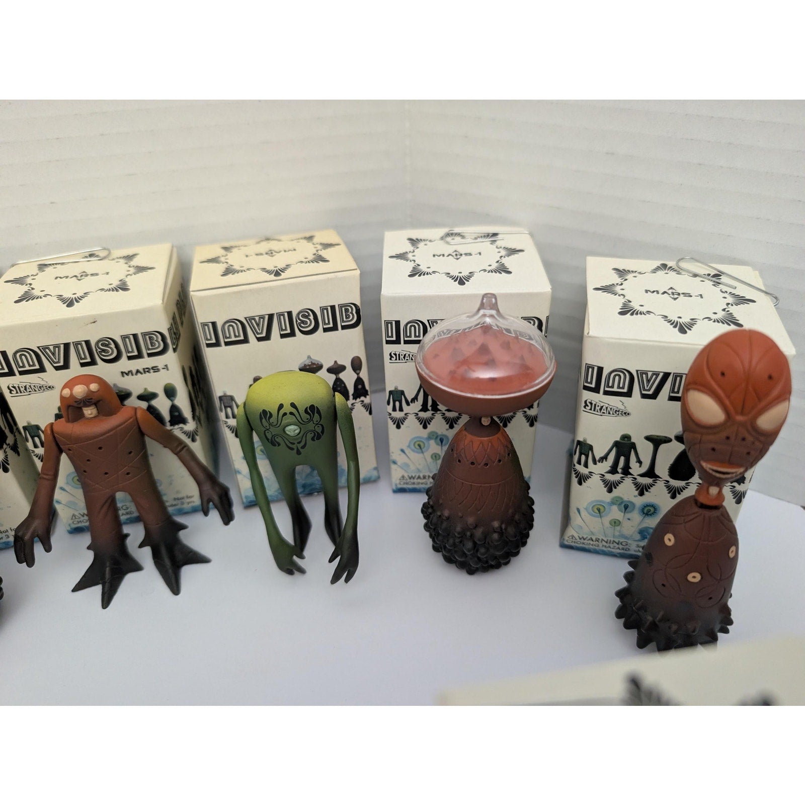 Huge MARS-1 "Invisible Plan" Alien Lot - 20 Figures & Original Boxes - StrangeCo (2006)