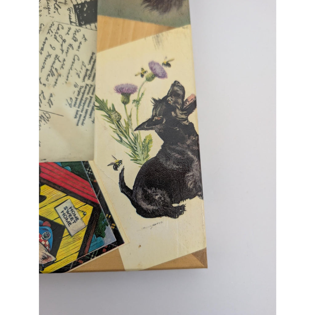 Blankety Blank Designs Scottie Dog Decoupage Wood Photo Frame Stephanie Blank Art 5x7