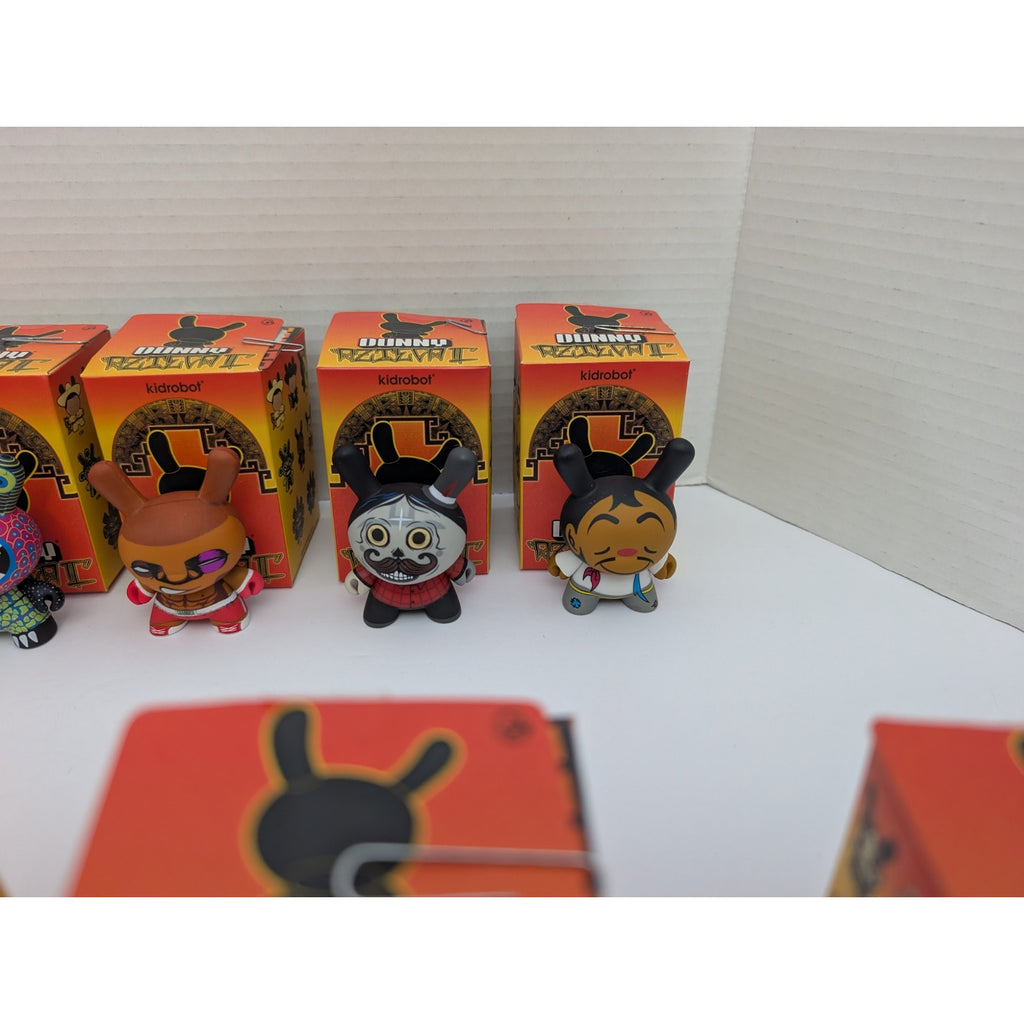 Kidrobot Azteca II Dunny Lot of 11 Rare Vinyl Figures Jesse Hernandez Series