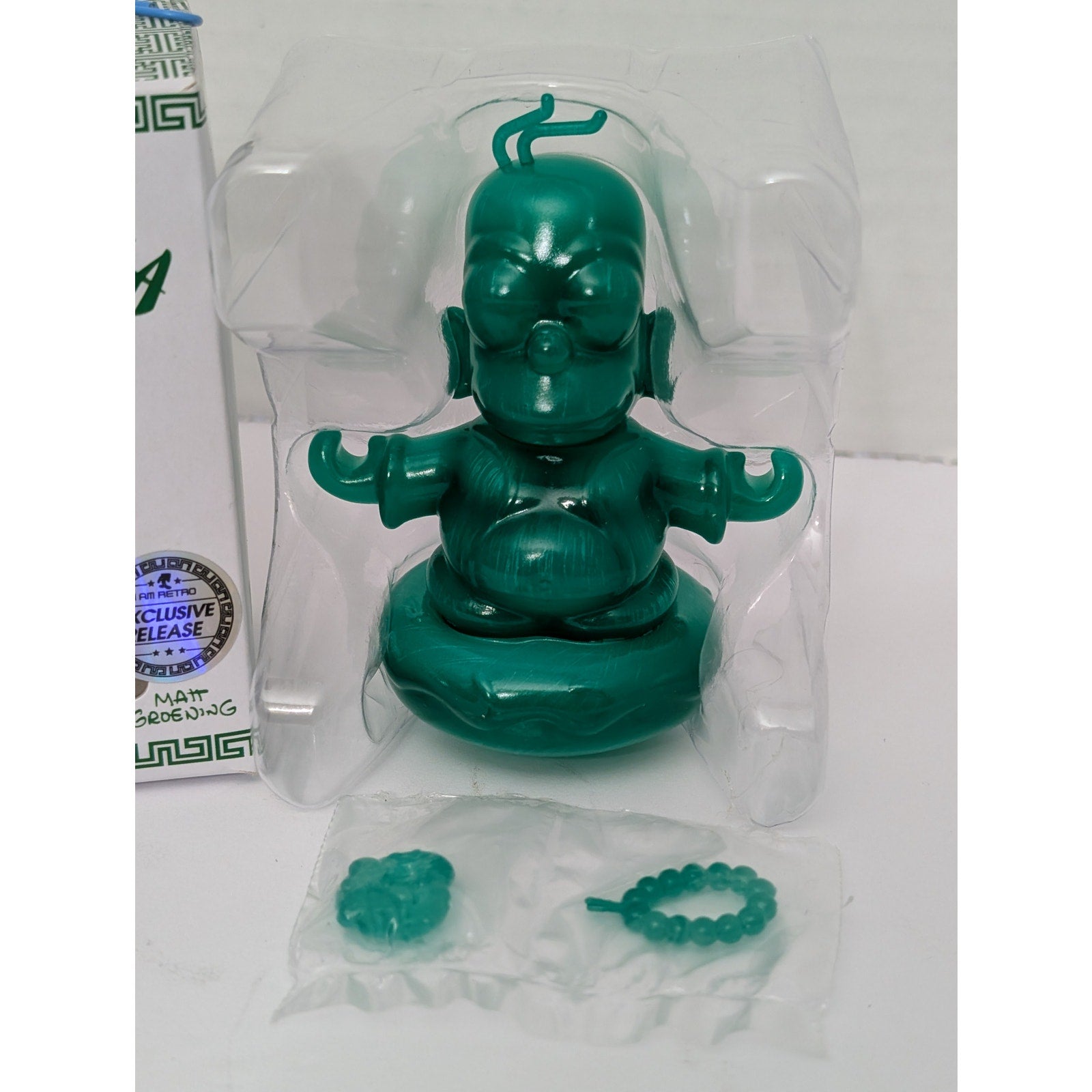 Kidrobot The Simpsons Jade Colorway Homer Buddha I Am Retro Exclusive 2017