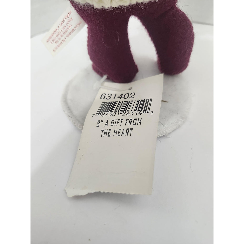Vintage 2002 Annalee Christmas Bear Doll Heart Sweater Green Gift Box New