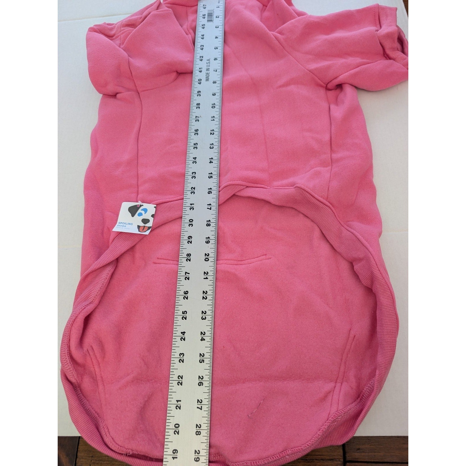 Dog Days Dog Hoodie Sweatshirt XXL Pink Fleece Pet Clothes Dog Pouch Pocket XXL