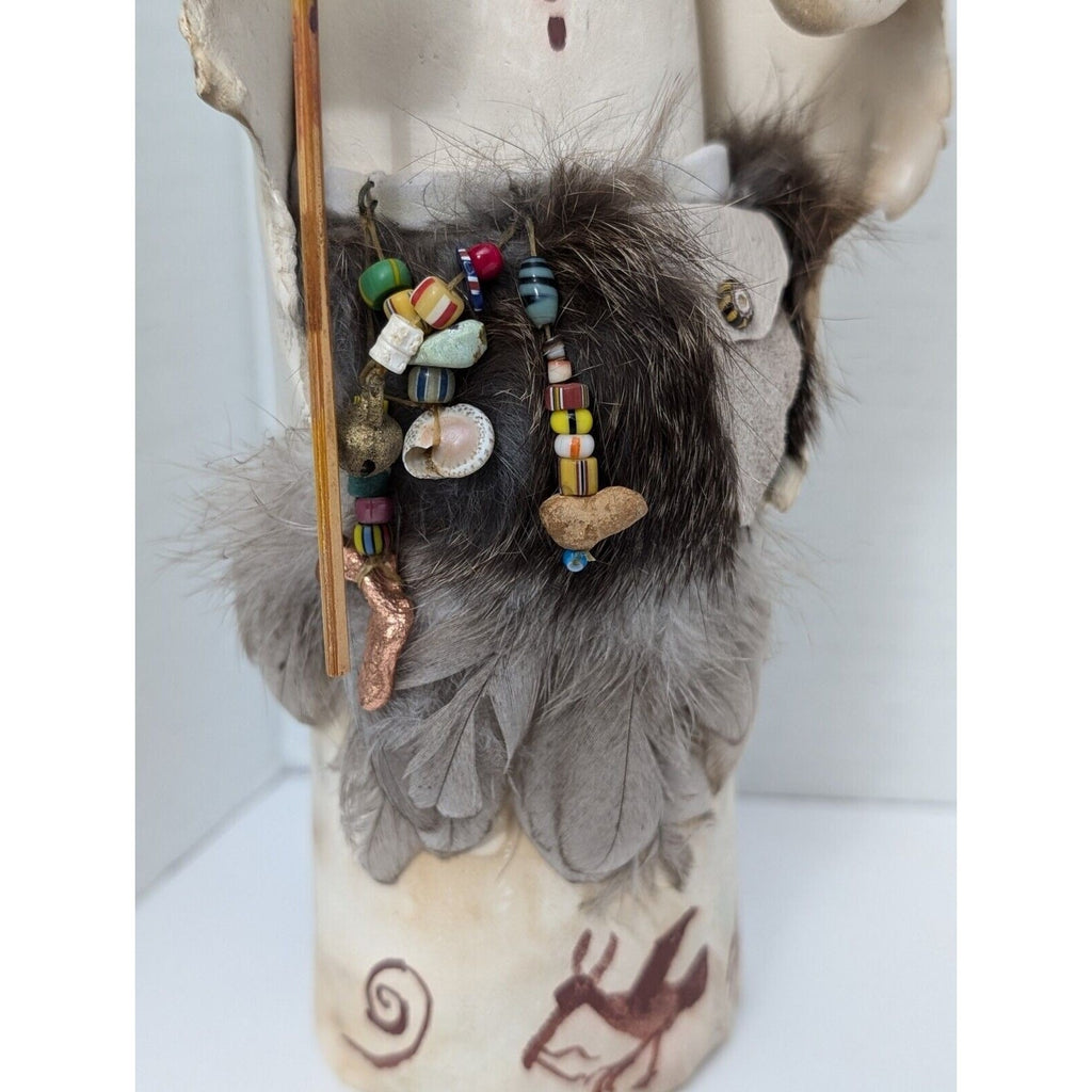 Rare Vintage Raven Animal Character Sculpture By Susan M Henry Native American