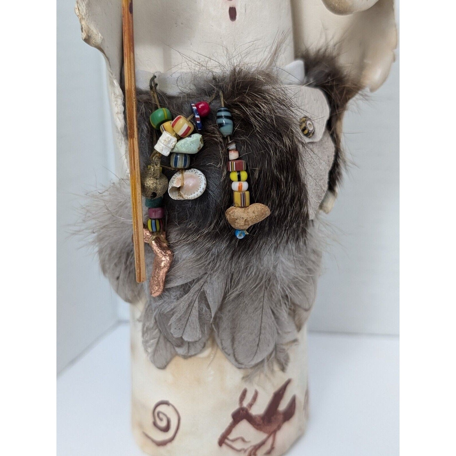 Rare Vintage Raven Animal Character Sculpture By Susan M Henry Native American