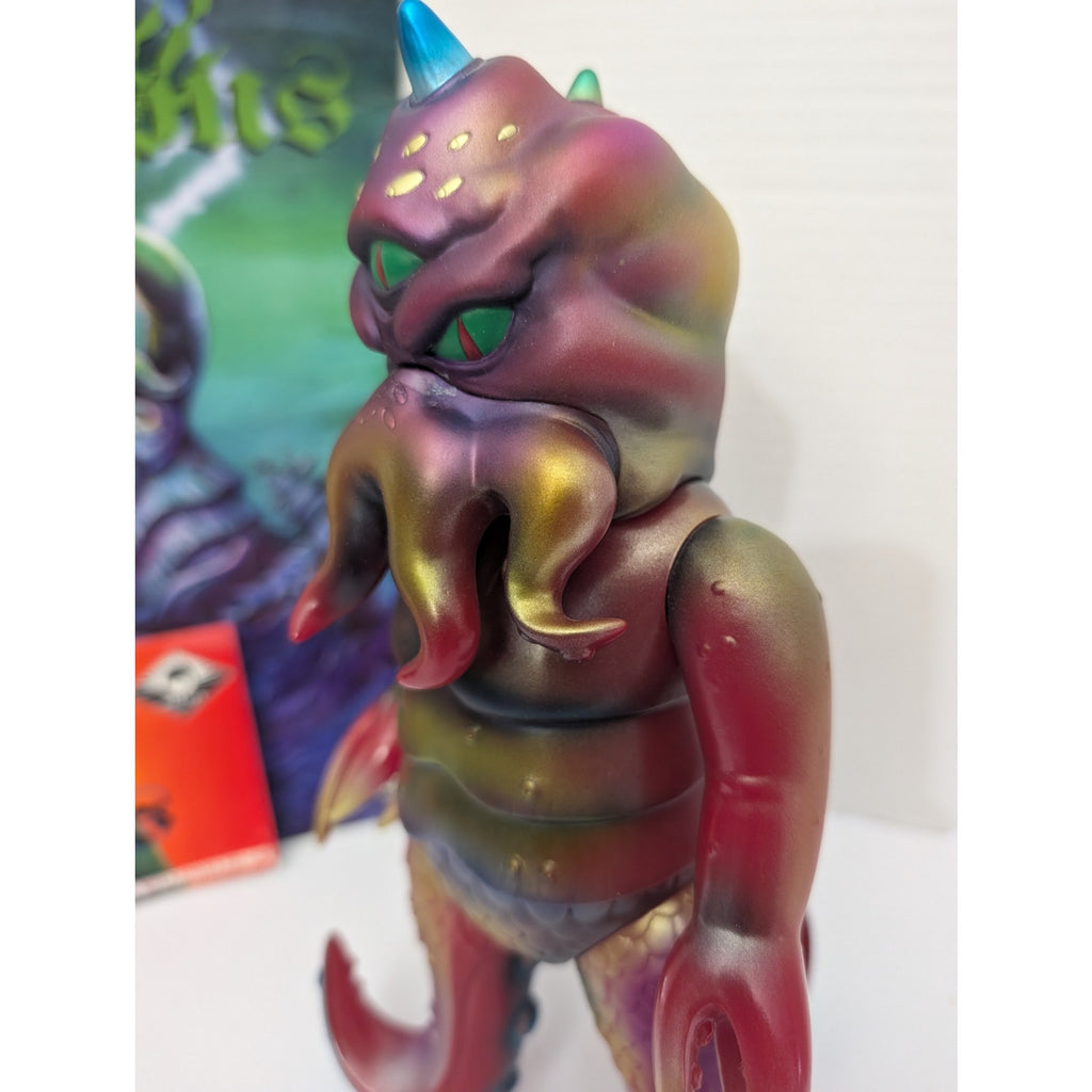 Max Toy Co. Kaiju Tripus 2.0 Metallic Red & Gold Sofubi Figure Mark Nagata Japan