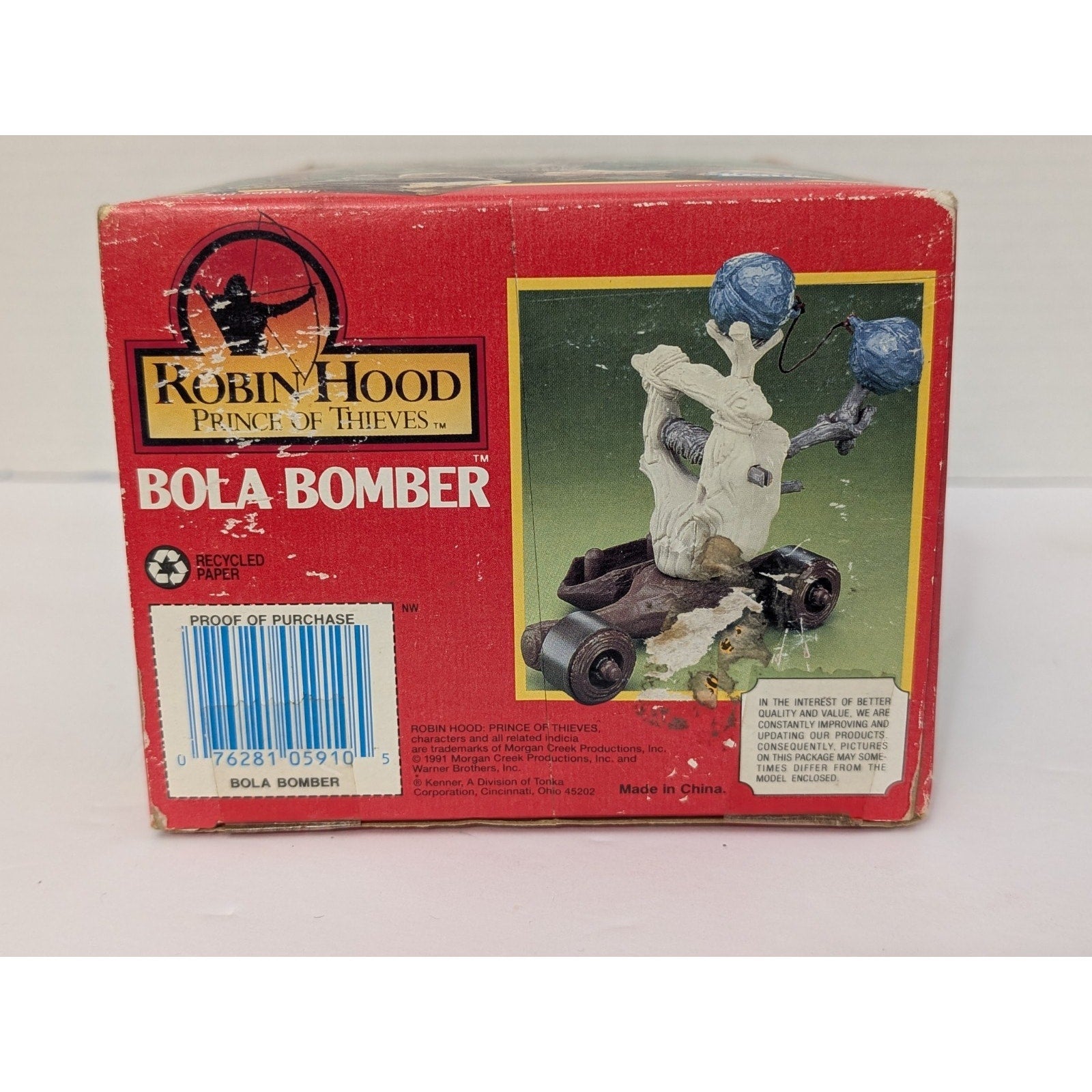Vintage 1991 Kenner Robin Hood Prince of Thieves Bola Bomber Pre-Owned w/ Box