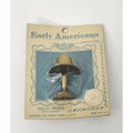 Vintage Early Americana Miniatures Solid Brass Shelf Lamp Toy Alford Co New