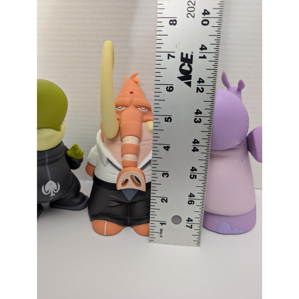 2006 Sam Fout x Play Imaginative Project Neptoon Vinyl Figures - Gort, Elliot, Hippo