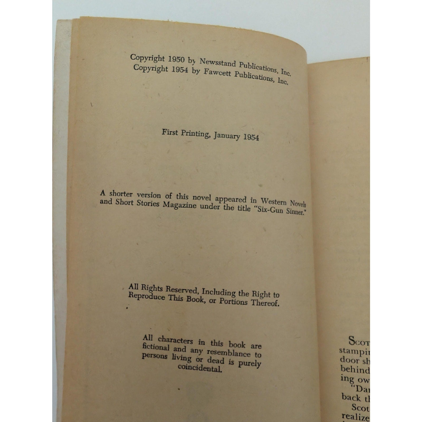 Rails West Logan Stewart Vintage 1954 Fawcett Gold Medal First Edition Paperback