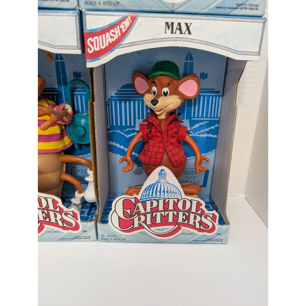 1992 Kenner Capitol Critters Action Figures Complete Set 6 Max Jammet Moze New