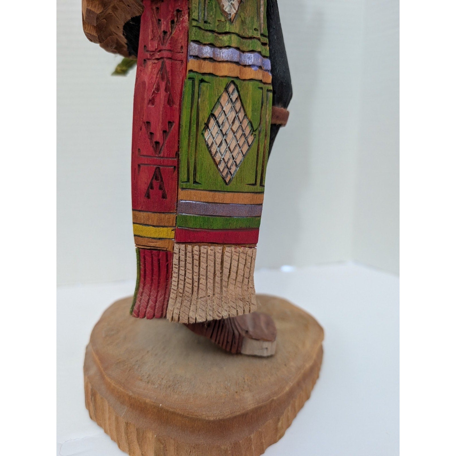 Handcrafted Crow Kachina Doll Signed Bertha Jones