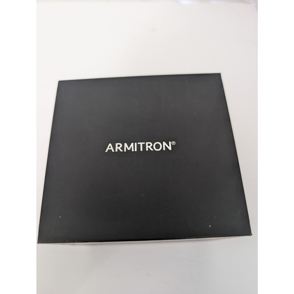 Armitron Men's Gold-Tone Stainless Steel Watch with Sleek Black Dial