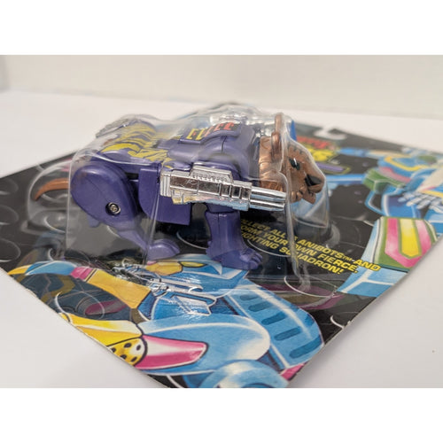 1992 Trendmasters Masterbotix Anibots Tiger Transforming Robot Purple Toy New