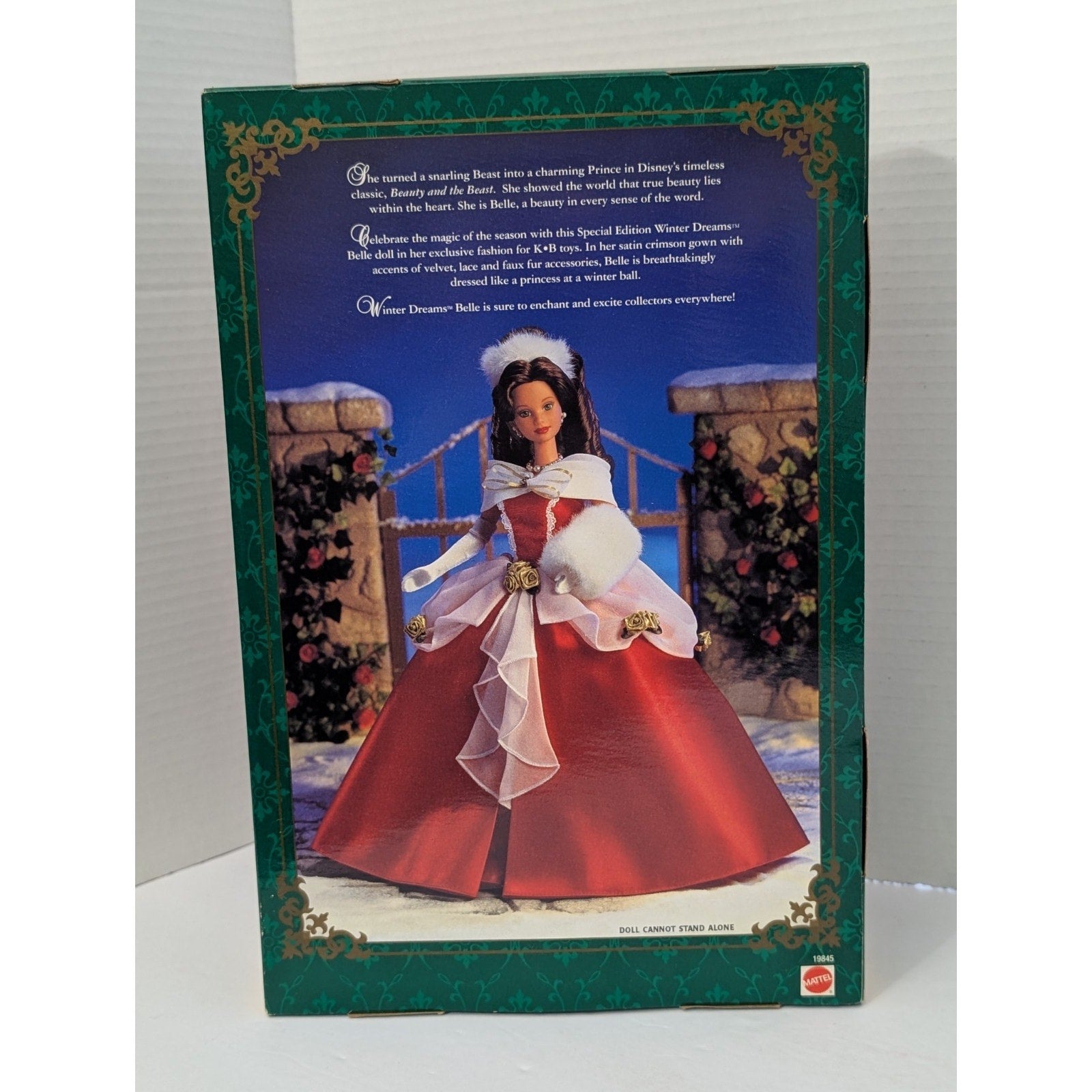 1998 Disney's Beauty And The Beast Belle Doll Winter Dream KB Toys Exclusive New