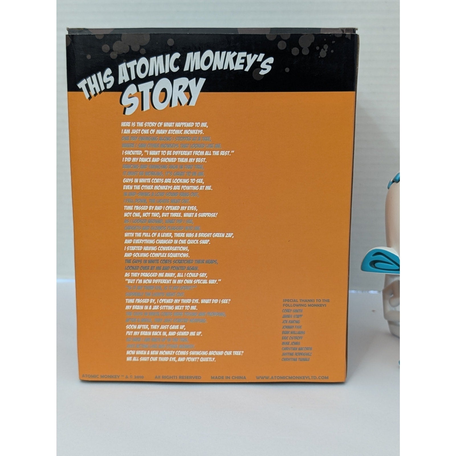 Atomic Monkey 2010 FrankenMonkey White & Blue Vinyl Figure Roberto Jauregui