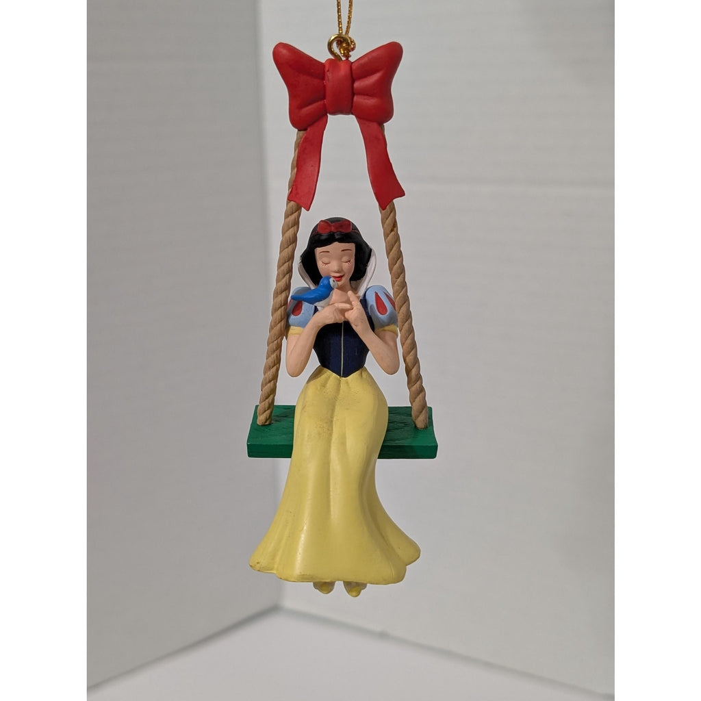 026902 Grolier Snow White On Swing Christmas Ornament Vintage Disney Collectible