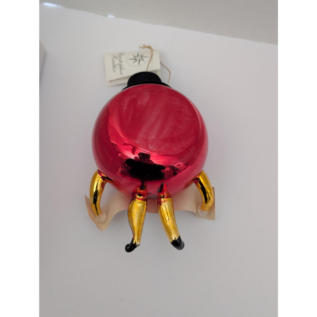 Christopher Radko "Happy New Year Clock" Italian Glass Ornament