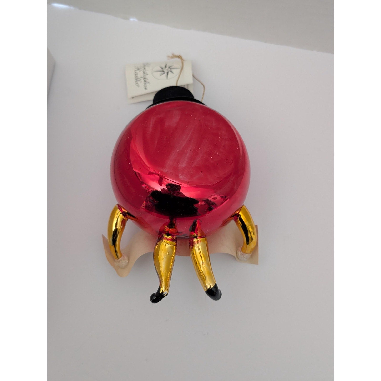 Christopher Radko "Happy New Year Clock" Italian Glass Ornament