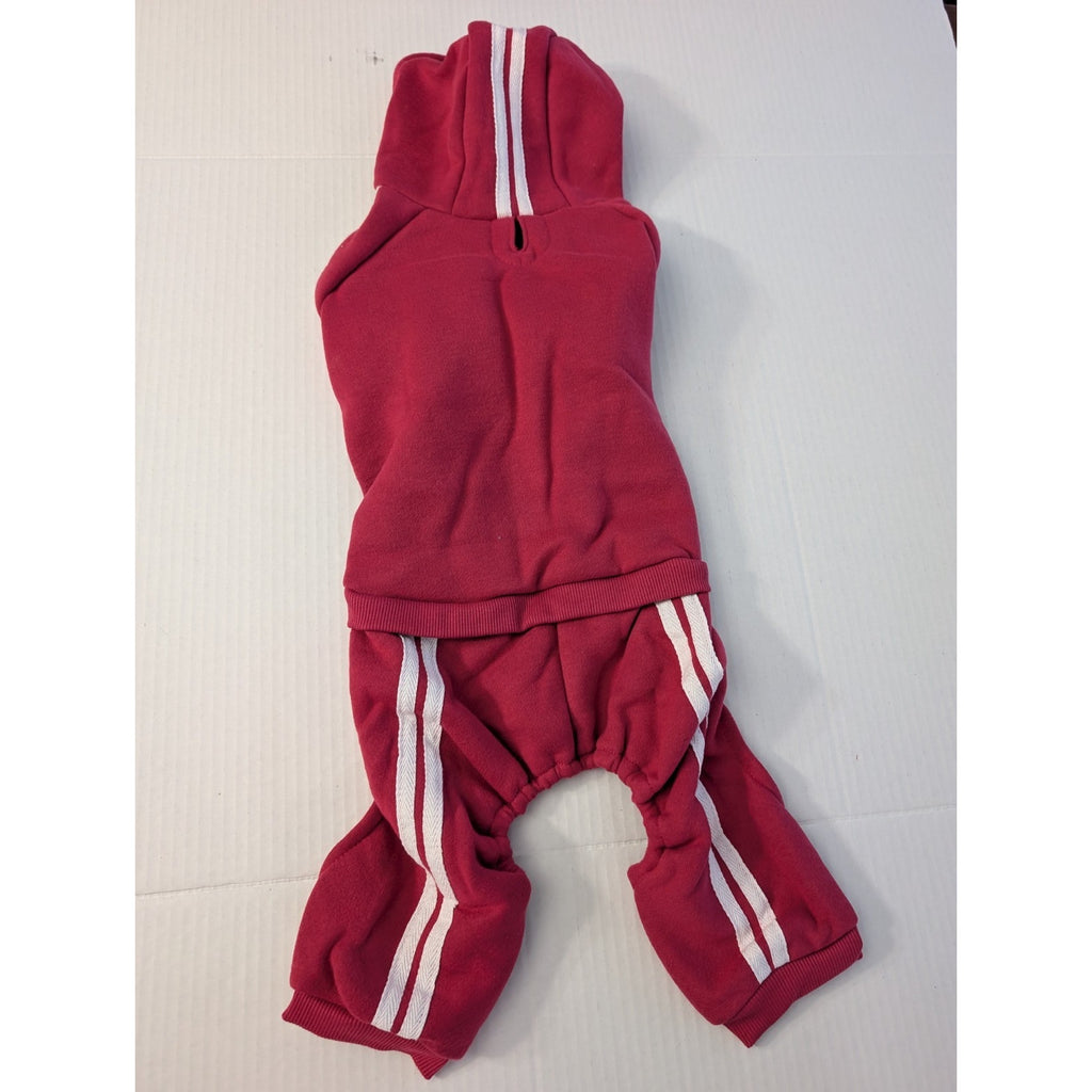 Dog Days Dog Tracksuit Medium Pink Magenta Pet Sweatsuit Hoodie Fleece New
