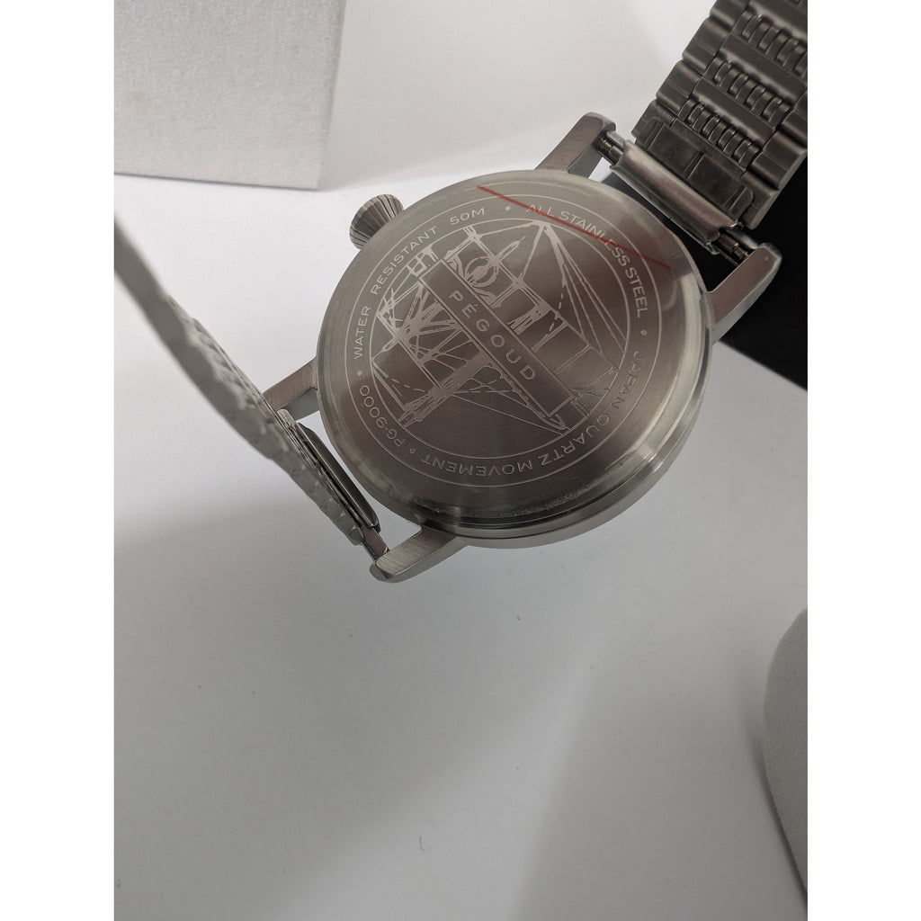Pégoud PG-9000 Men's Pilot Watch Stainless Steel Boxed