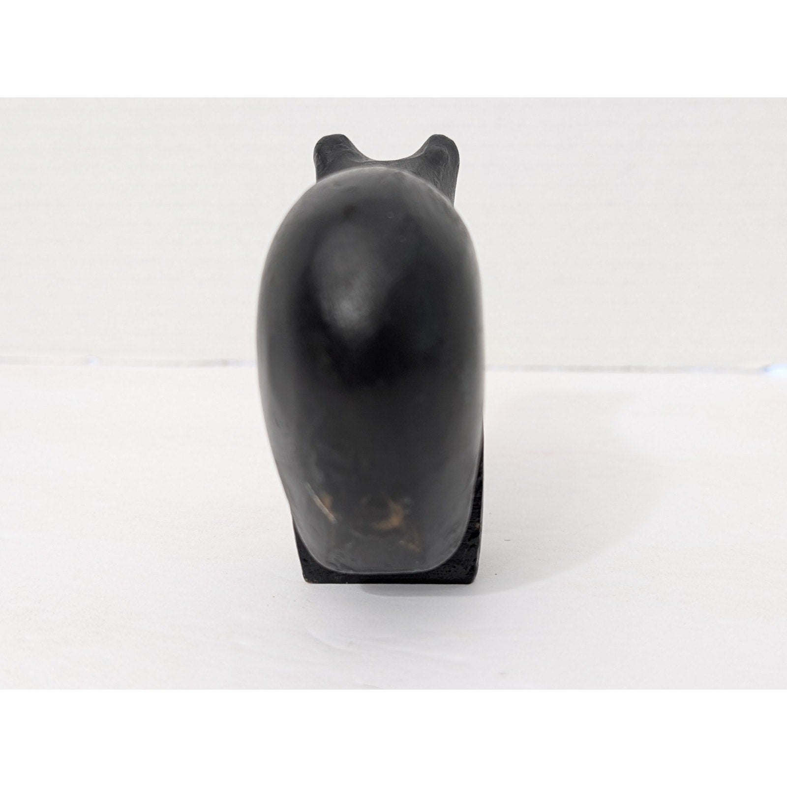 Hand Carved Wood Bear Figurine Signed B Wade 99 Canada Black Bear Folk Art Decor