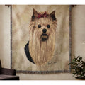 1936-LS Pure Country Weavers Yorkshire Terrier Tapestry Blanket Robert May Woven Cotton Throw