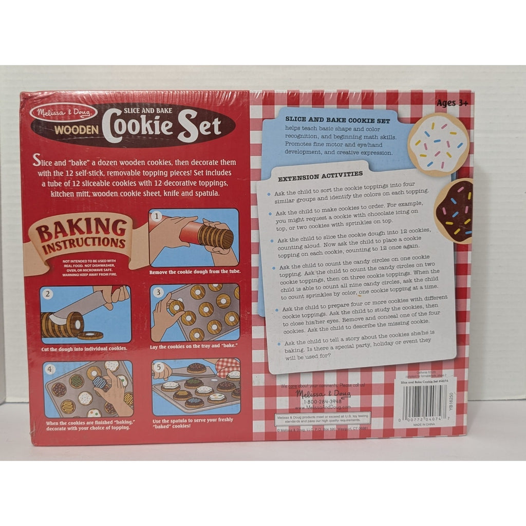 Melissa & Doug 4074 Slice and Bake Cookie Wooden Play Set