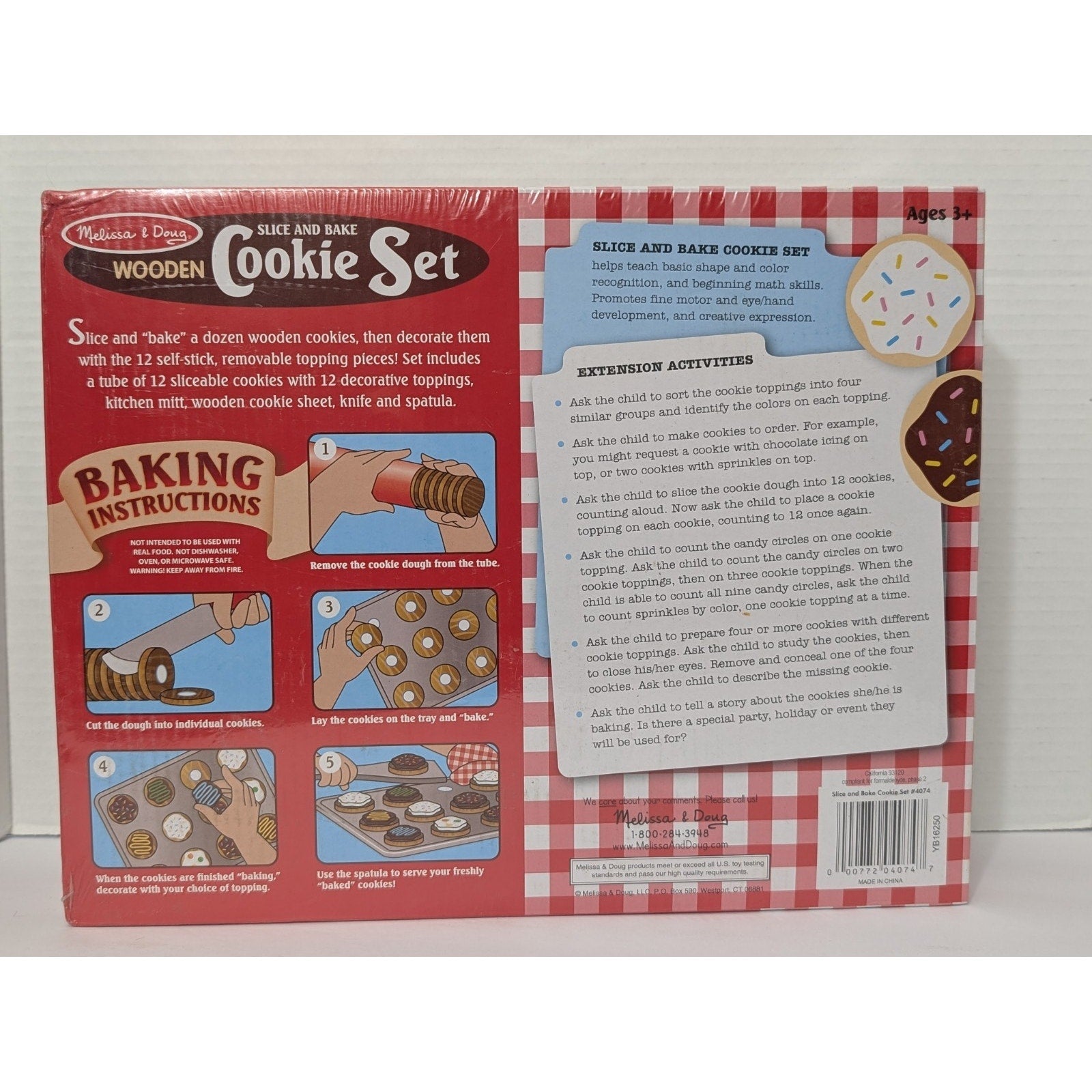 Melissa & Doug 4074 Slice and Bake Cookie Wooden Play Set