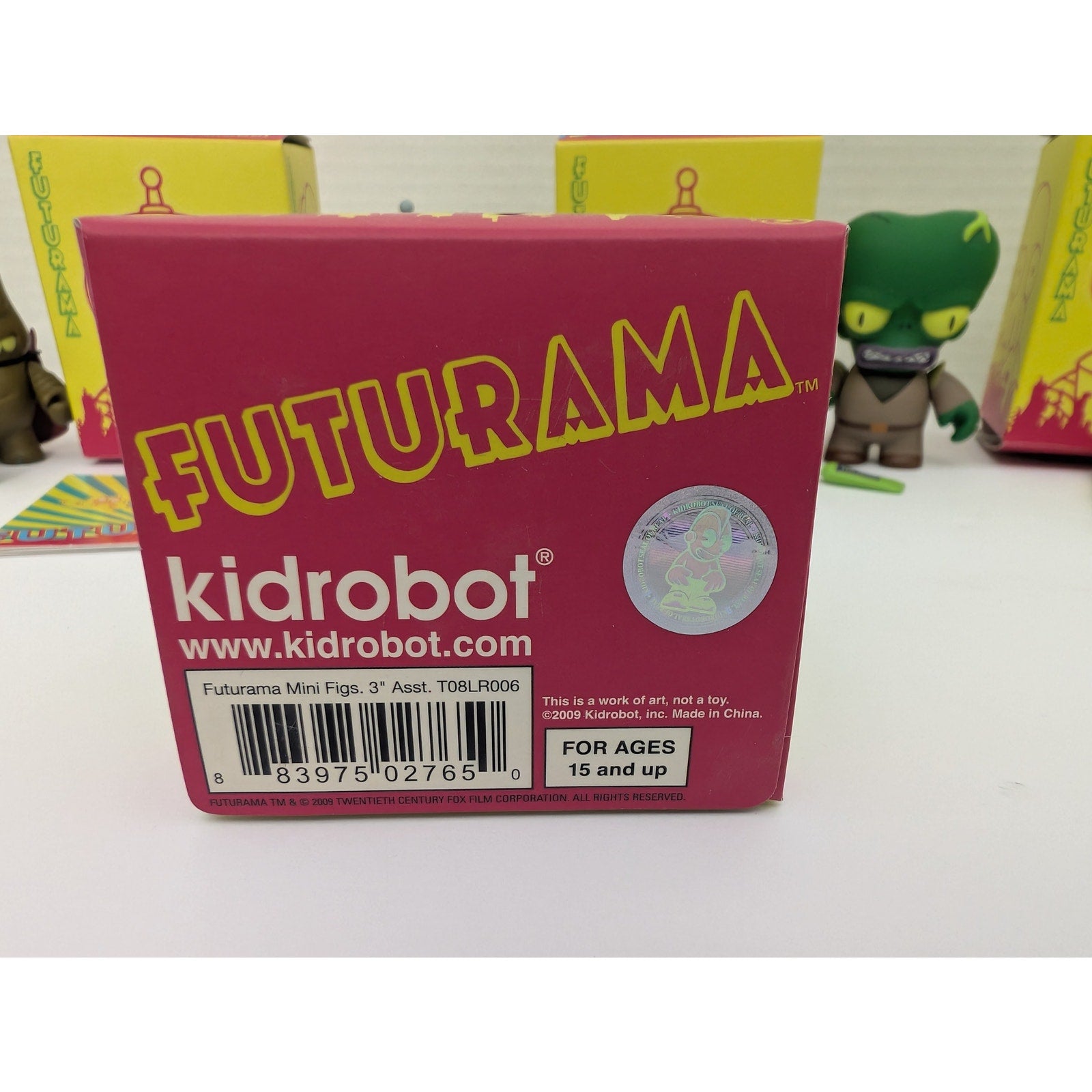 Kidrobot Futurama Vinyl Mini Figure Lot Bender Leela Nibbler Morbo Lrrr 2009