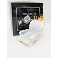 Joy To The World White Adirondack Beach Chair Glass Ornament ZKP1833 Boxed Coastal Decor