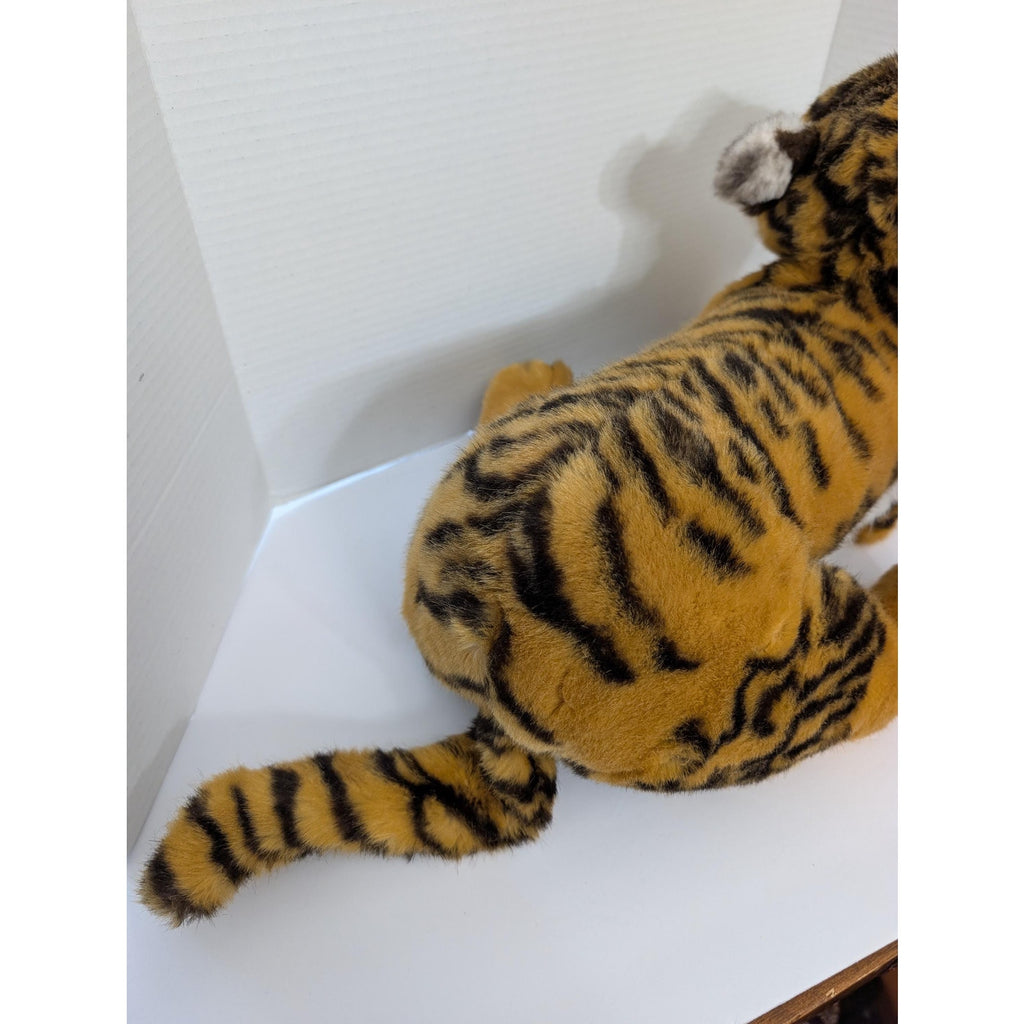 Vintage Applause Avanti Tiger Cub Plush 1988 Jockline Italy Realistic Stuffed Animal