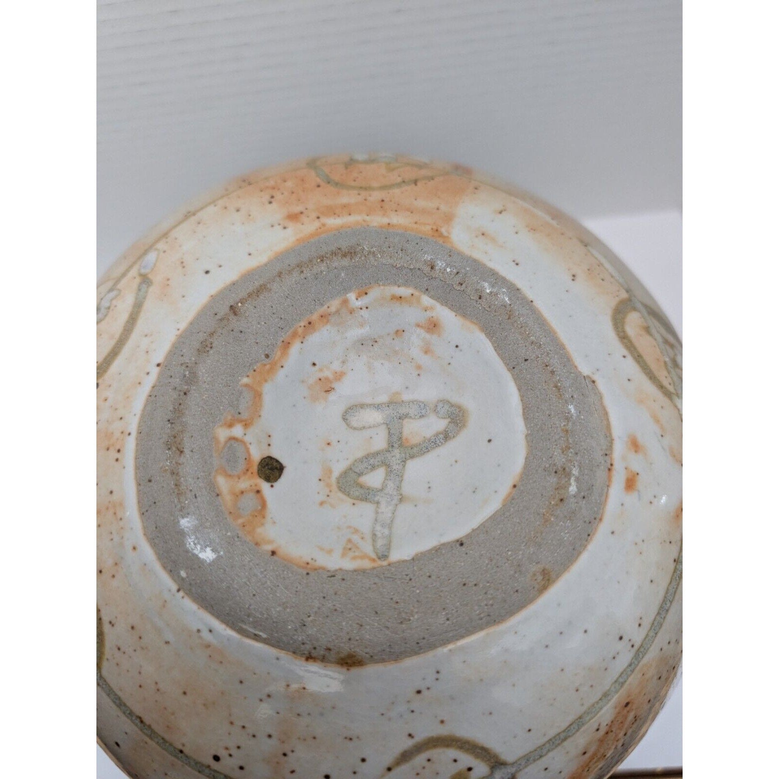 Beautiful Studio Pottery Asymmetrical Bowl Vase By Trish Adams