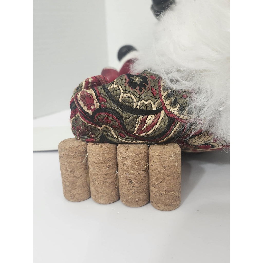 Karen Didion Originals Sitting Wine Santa Claus Figurine Holiday Decor