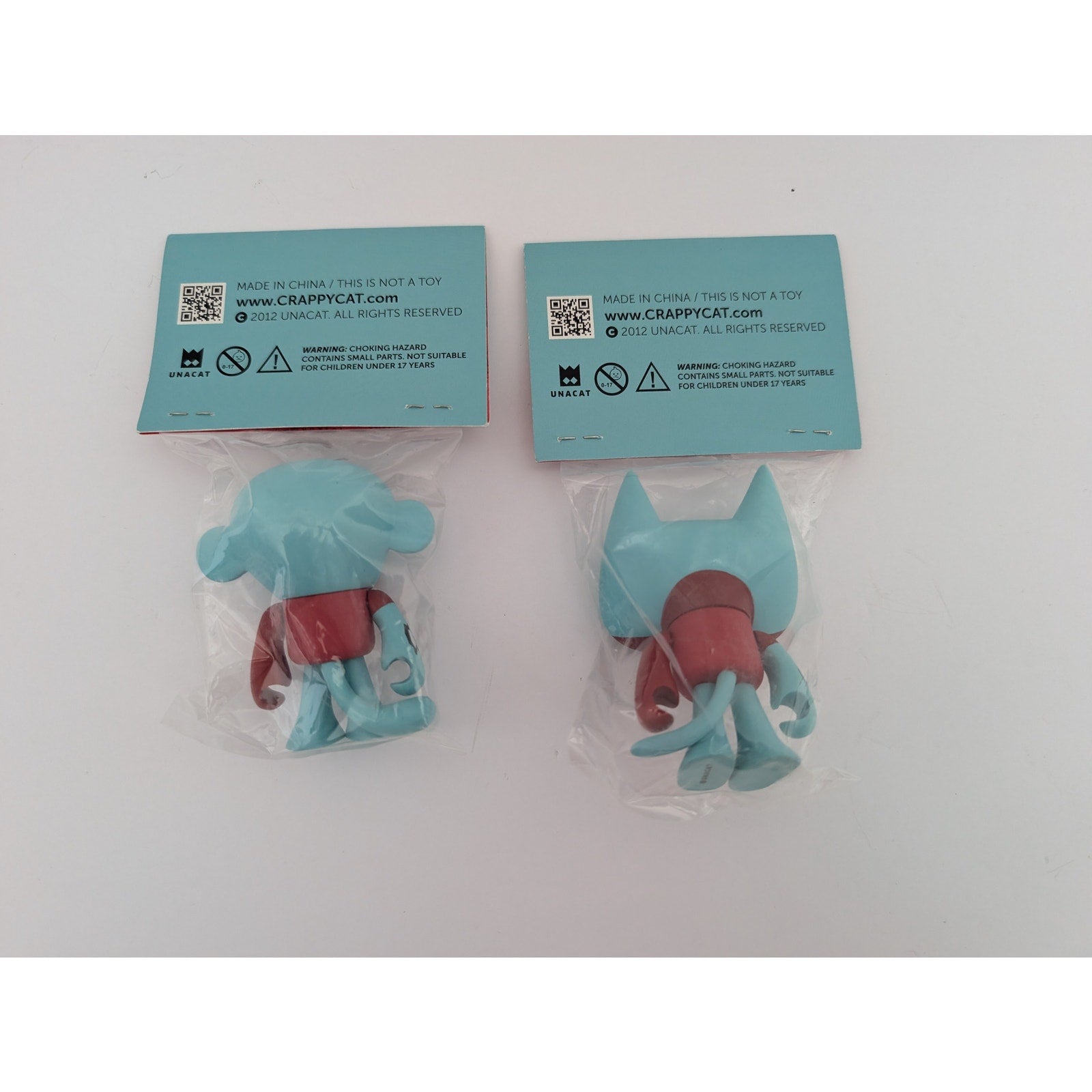 VanBeater CrappyCat Crap Zombie Vinyl Figure Set Monkey & Cat Unacat 2012