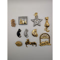 Vintage Cat Brooch Collection - 10 Piece Estate Jewelry Lot - JJ and Ultra Craft
