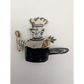 Aunt Lilly's Porcelain Personalities Whimsical Chef Cat Brooch