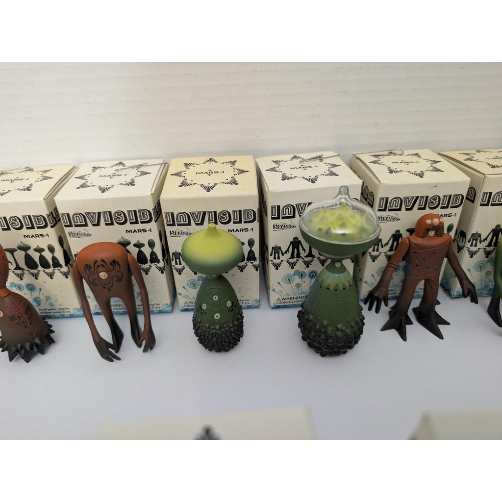 Huge MARS-1 "Invisible Plan" Alien Lot - 20 Figures & Original Boxes - StrangeCo (2006)